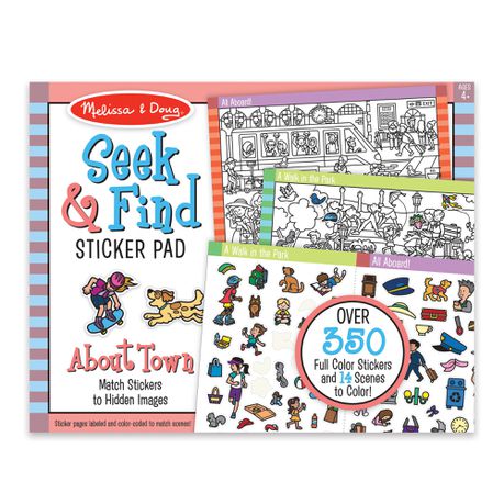 Seek & Find Sticker Pad Around Town