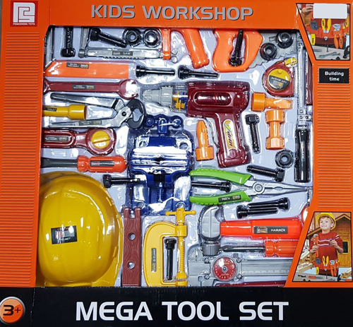 Boxed Kids Workshop Mega Tool Set