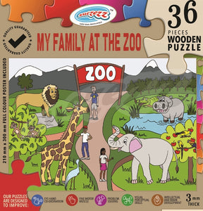 Puzzle 36pc My Family At The Zoo