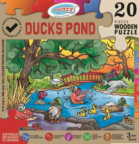 Puzzle 20pc Duck Pond