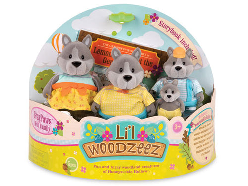 Li'l Woodzeez Wolf Family