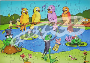 Puzzle 48pc Birds & Frogs Choir