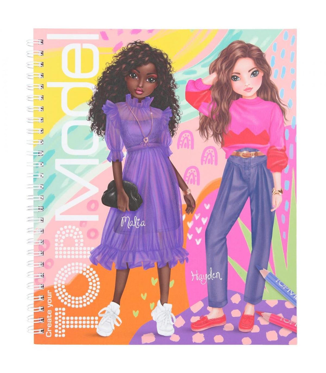 Top Model Create Your Colouring Book (Malia & Hayden)