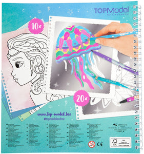 Fantasy Model Colouring Book - Silver Art