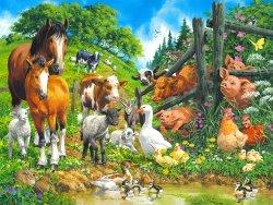 Puzzle 24pc Farm Scene