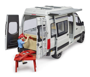 Mercedes Benz Sprinter Camper with Figure Bruder