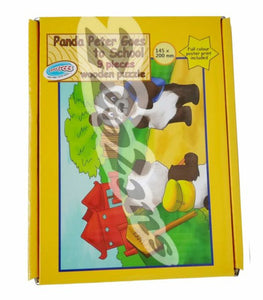 Puzzle 9pc Peter Panda Goes To School