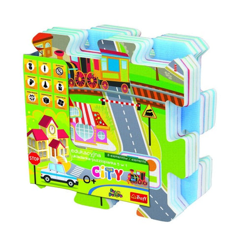 Educational City Fun Foam Puzzle 8pc (eva)