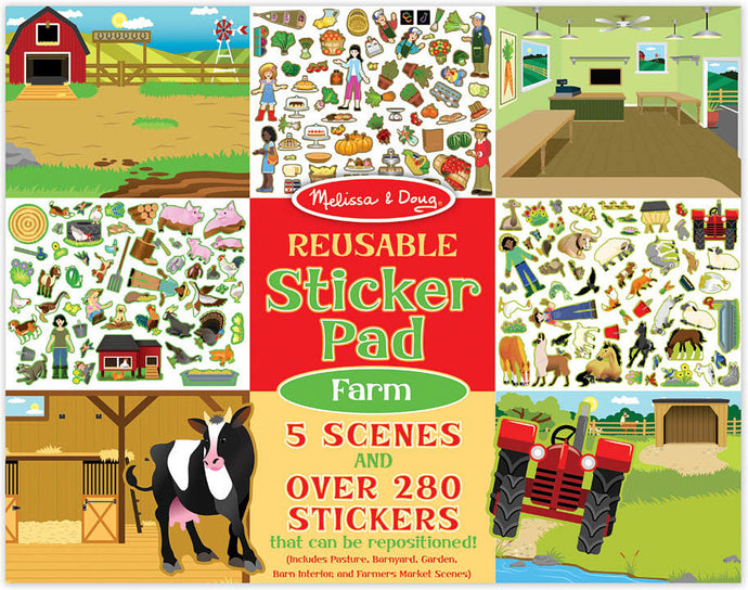Farm Reusable Sticker Pad