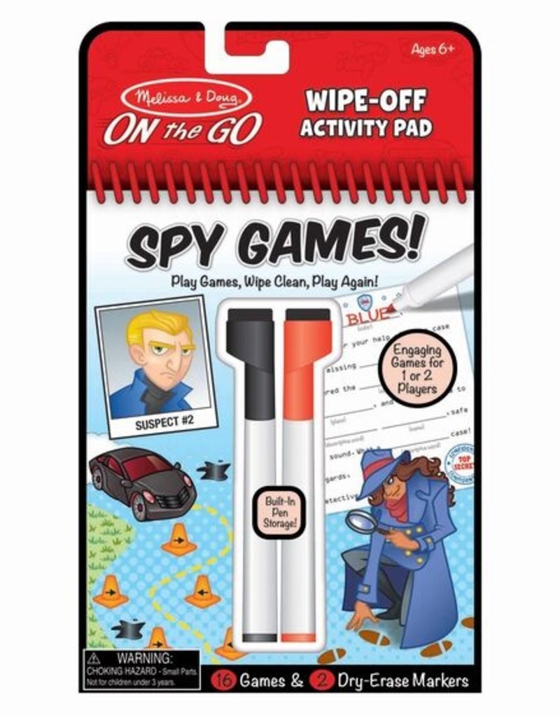Wipe Off Activity Pad - Spy