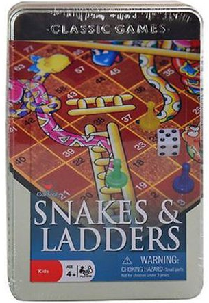 Snakes & ladders in tin