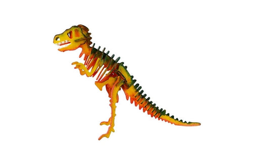 3D Wooden Puzzle with Paints - T -Rex