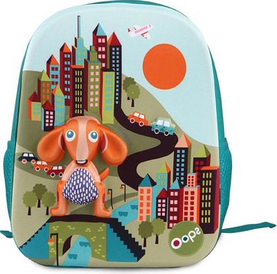 Oops Happy Backpack - City (dog & buildings)