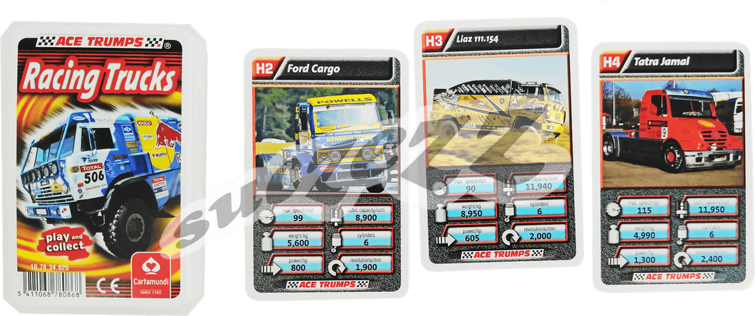 Racing Trucks Trump Cards
