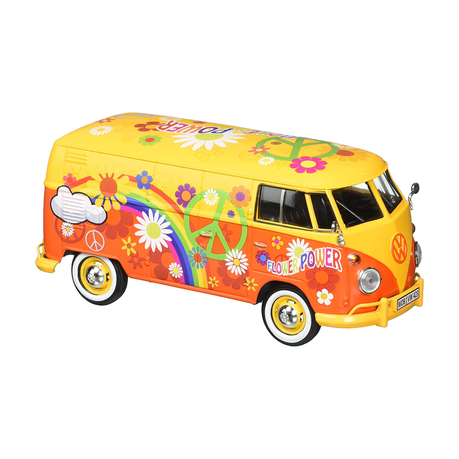 Volkswagen Type 2 (T1)-Delivery Van Flower Power(scale 1:24)