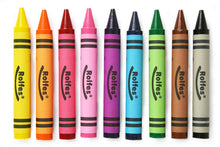 Load image into Gallery viewer, Rolfes 9pce Wax Crayons Jumbo