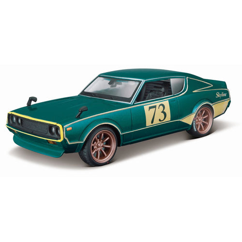 Nissan Skyline 2000GT-R 1973 DESIGN (green) (scale 1 : 24)