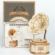 Load image into Gallery viewer, Puzzle 3D Gramophone (Wooden)