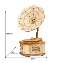 Load image into Gallery viewer, Puzzle 3D Gramophone (Wooden)