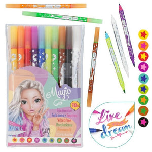 Top Model Magic Double Marker Pens 10pc