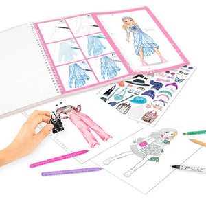 Top Model Colouring Book with Pen Set